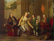 TISCHBEIN, Johann Heinrich Wilhelm Portrat der Familie Saltykowa oil painting on canvas